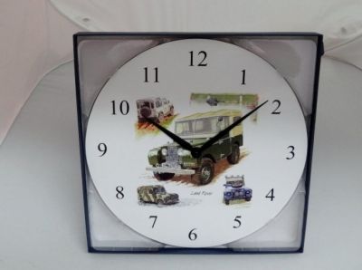Land Rover battery operated wall clock Gift Boxed