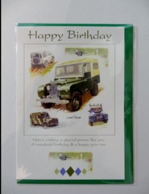 Happy Birthday Land Rover Greetings Card with Envelope Free P&P LSV0290