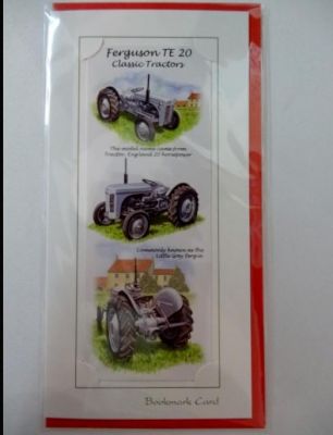 Blank Ferguson Tractor Bookmark Greetings Card with Envelope for any Occasion Free P&P LSCTE20