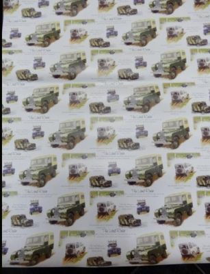 Gift wrapping paper Land Rover 5 sheets per pack