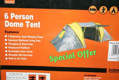 Base Camp 6 Person dome camping tent