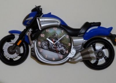 Yamaha V-Max Luxury Motorcycle wall clock Blue