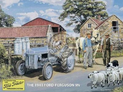 Large Metal wall sign 1941 Ford-Ferguson 9N Tractor