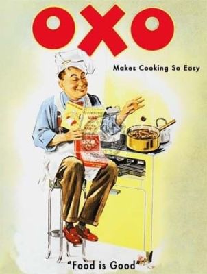 Classic OXO Large Metal Wall Sign 40 cm x 30 cm