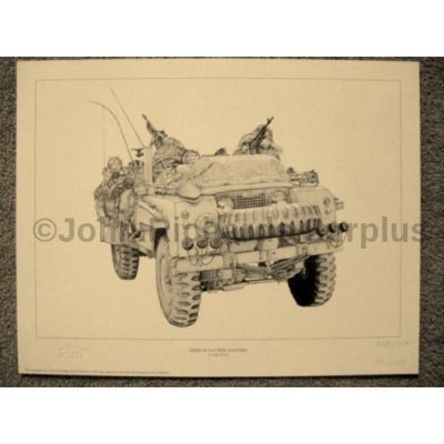 Land Rover signed reproduction print Series 2 SAS Pink Panther