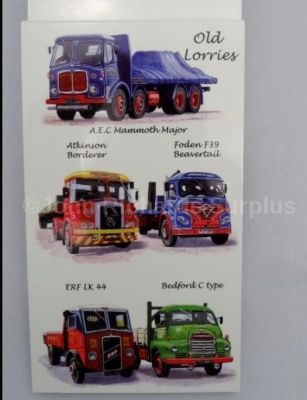 Pocket notebook Old Classic Lorries various