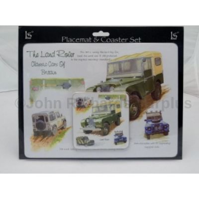 Land Rover Placemat &amp; coaster pair