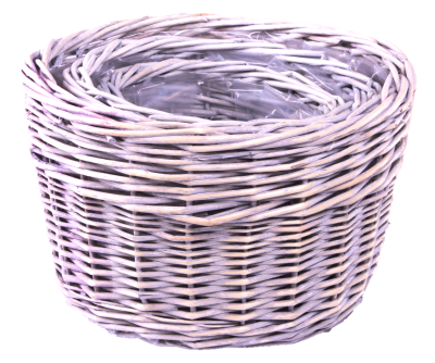 Provence Full Buff Willow Planter with Lining Set of 3 PR009