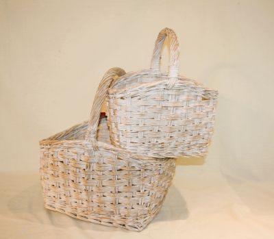 Luxury Provence Wicker Country Shopper Set of 2 Baskets Ex-Display PR012
