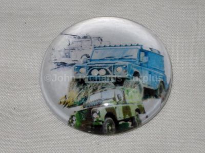 Land Rover glass fridge magnet by Regency R36034LR