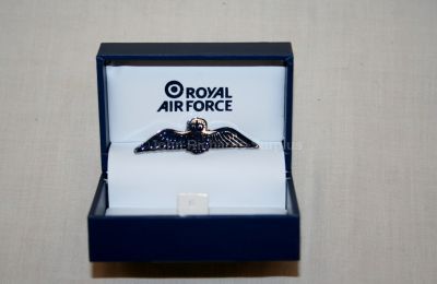 RAF Large Wings Pin Badge Presentation Boxed
