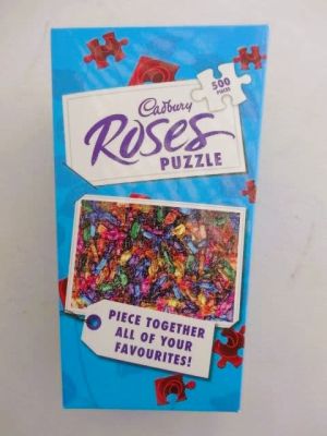 Novelty 500 Piece Jigsaw Puzzle in sweetie box Cadbury's Roses