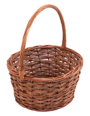 Luxury Small Rustic Willow Apple Basket S044