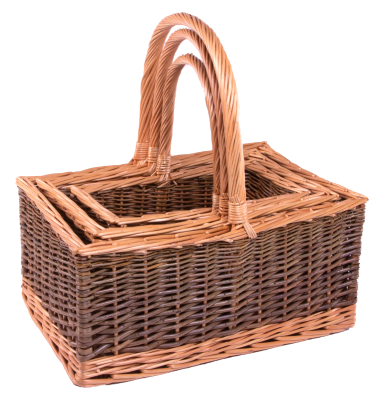 Luxury Wicker Lakeland Shopper Set of 3 Baskets S050