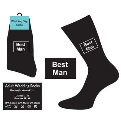 Wedding Socks! Best Man, Usher, Father of the Bride Or Groom.