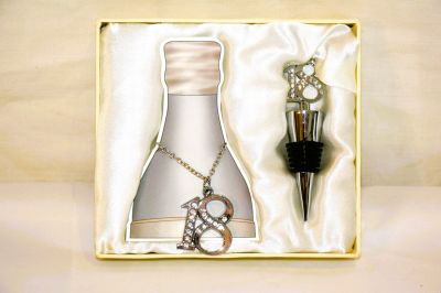 18th or 21st Birthday Celebration Bottle Stopper and Bottle Chain 285, 286