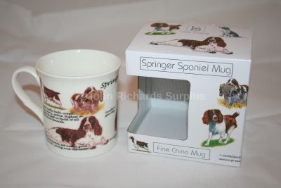 Fine China Springer Spaniel Dog Mug Gift Boxed