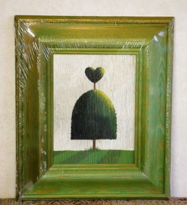 Figurative Topiary Wooden Framed Wall Art Print 3 styles