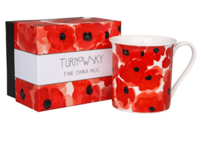 Turnowsky Poppy Mug Gift Boxed. TUR0089