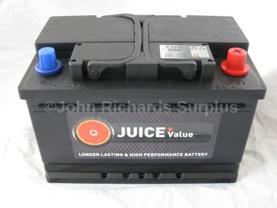 Juice 12V 72AH Car Battery Type 096 (Collect Only)