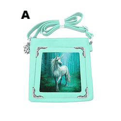 Annie Stokes Unicorn Shoulder Bag. Available in 4 Designs.ASCUNI04/05/06/07
