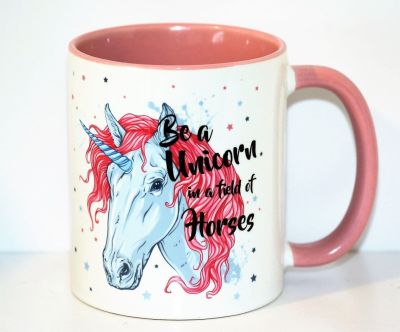 Be A Unicorn In a Field Of Horses Classic Style China Mug