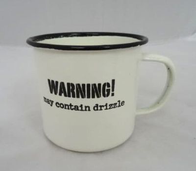Warning!!! May Contain Drizzle Enamel Tin Mug 671197