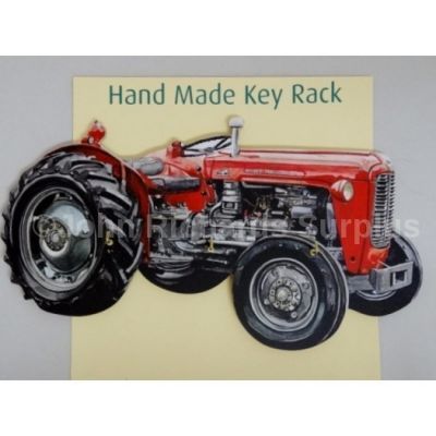 Handmade wooden key rack Massey Ferguson 35X Tractor