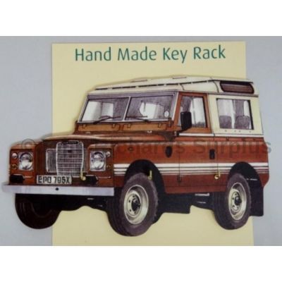 Handmade wooden key rack Land Rover Series 3 County SWB