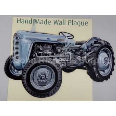 Handmade wooden wall plaque Ferguson 35 Tractor