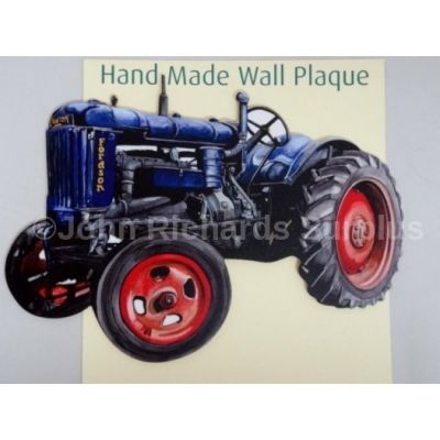 Handmade wooden wall plaque Fordson EN27 Tractor