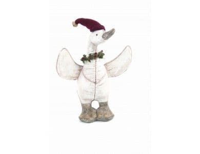 Leather Look Flapping Duck Christmas Ornament X547