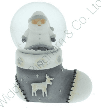 Santa in Stocking Snow Globe XM3122 