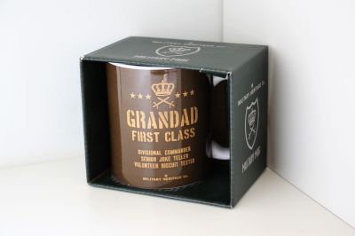 Military Heritage Grandad First Class Stoneware Mug in presentation box