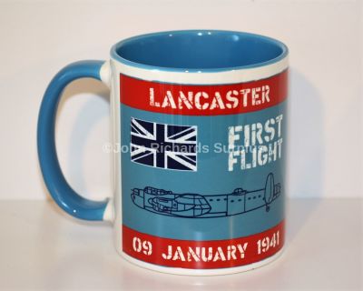 Classic Style China Mug Avro Lancaster Bomber Aircraft First Flight 