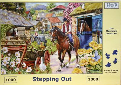 Stepping Out 1000 Piece Jigsaw Puzzle Out For A Horse Ride