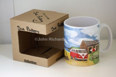 Sue Podbery Collection Durham Mug Red VW Camper Van SP47M