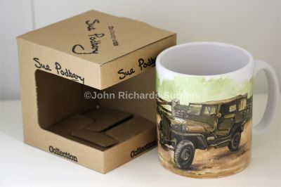 Sue Podbery Collection Durham Mug American Military Jeep SP254M