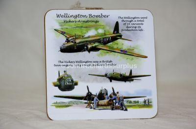 Drinks Coaster Featuring RAF WW2 Wellington Bomber