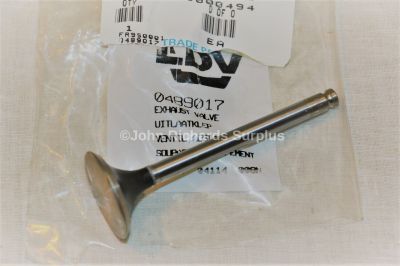 Freight Rover LDV Exhaust Valve 0489017