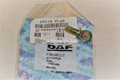 Daf Truck Drain Plug FBU4612 4730-99-087-8469