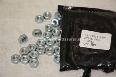 Steel Nut Plain Hexagon x50 1/4 UNC 5310999417691