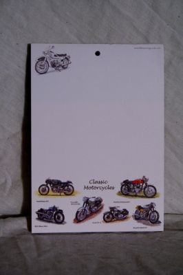 Classic Motorcycles BSA Norton Triumph A6 Notepad