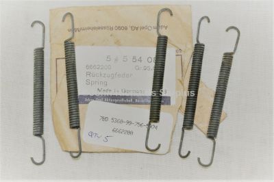 Bedford Vauxhall Cavalier MK2 Brake Spring Pack x5 6662200 5360-99-756-5974