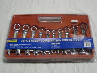 Markman 10 Piece Metric Stubby Combination Spanner Set