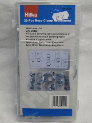 Hilka 26 Piece Hose Clamp Assortment 79550026