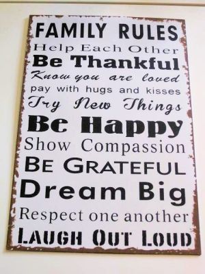 Vintage Distressed Metal Wall Sign in 3 Designs 33172