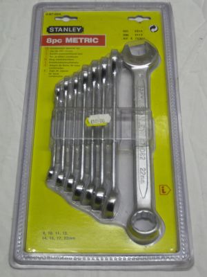 Stanley 8 Piece Metric Combination Spanner Set 