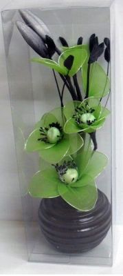 Small Floral Displays in Small Ceramic Ribbed Bowl Vase Choice of 4 Colourways 813 Mix B