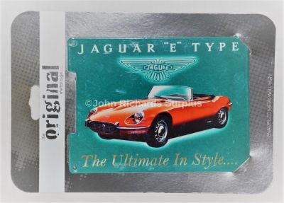 Jaguar "E" Type Small Enamelled Metal wall sign